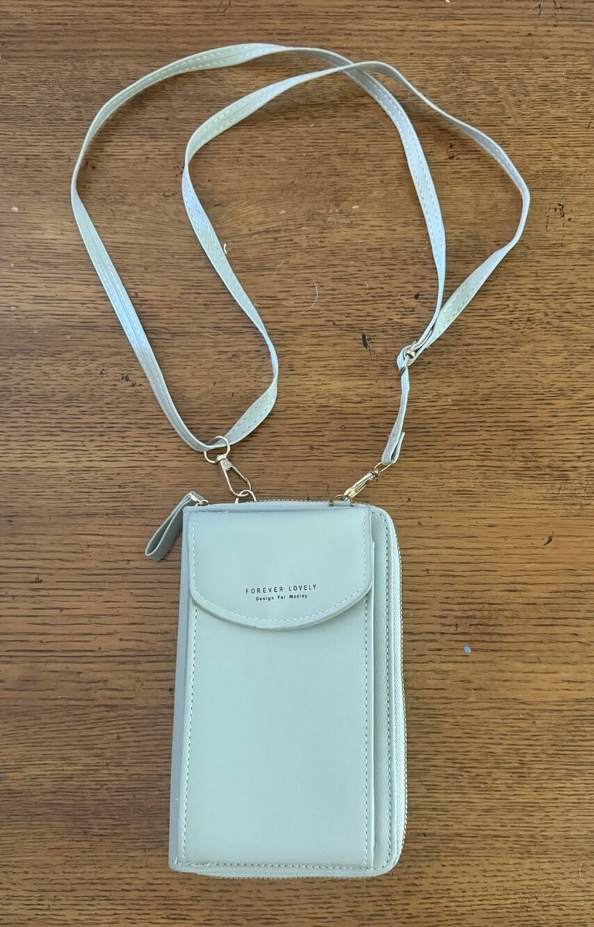 Forever Lovely Women's Faux Leather Crossbody Phone Wallet Travel Purse